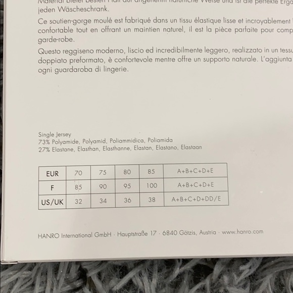 NEW • Hanro • Smooth Illusion Nude Bra Natural - Picture 12 of 12